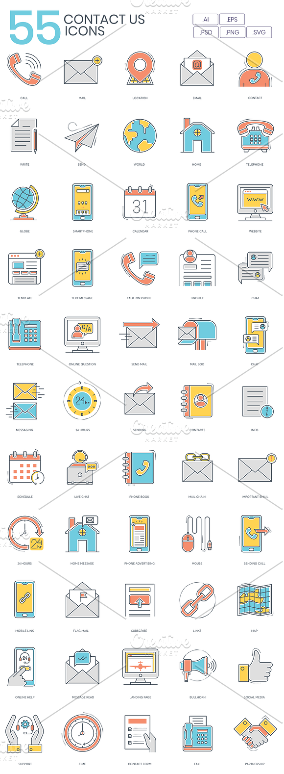 800+ Startup Icons Bundle in Contact Icons - product preview 11