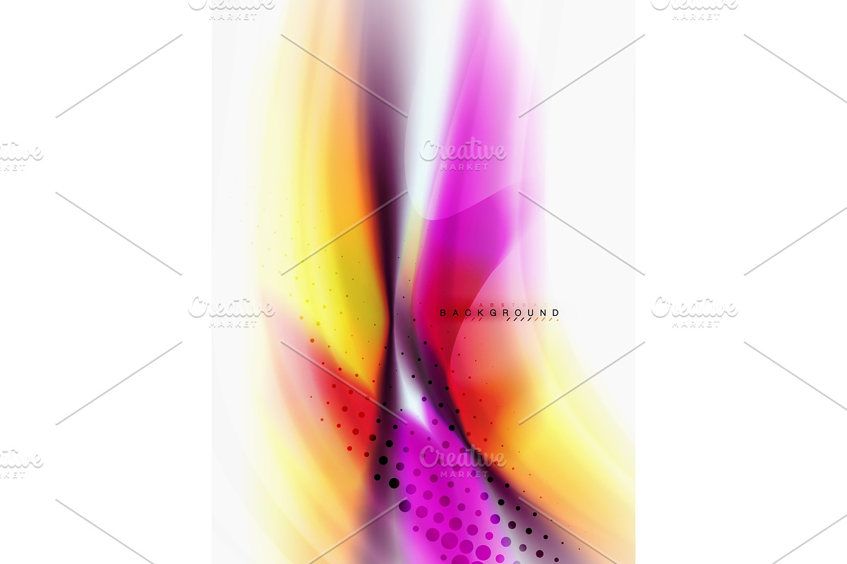 Background abstract - liquid colors in Illustrations - product preview 8