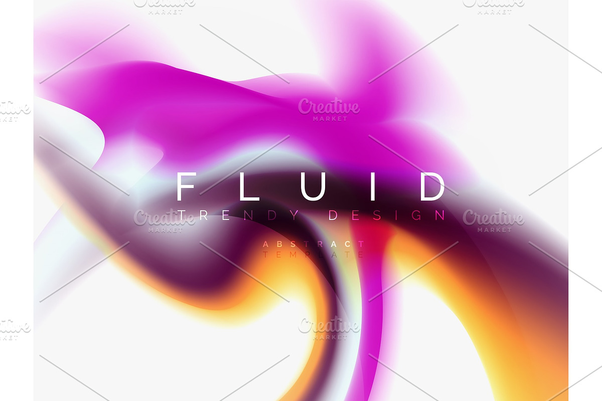 Background abstract - liquid colors in Illustrations - product preview 8