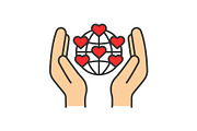 International charity color icon