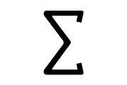 Summation glyph icon