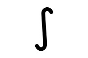Indefinite integral symbol icon
