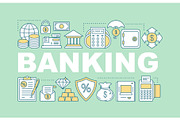 Banking word concepts banner