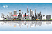 Leipzig Germany City Skyline