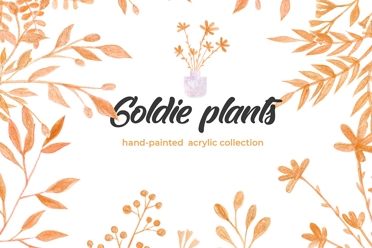 Goldie Plants Collection in Illustrations - product preview 8
