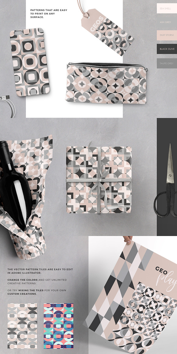 Geometric Play Patterns + Tiles in Patterns - product preview 4