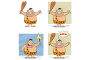 Funny Caveman Character Collection 2