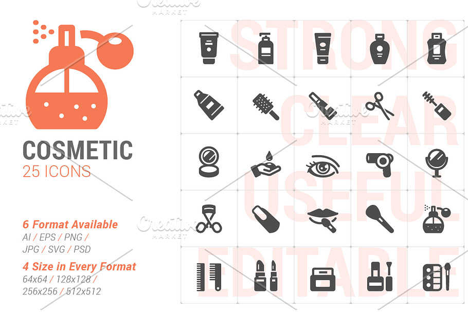 Cosmetic Filled Icon in Icons - product preview 8