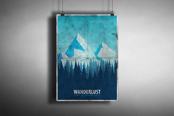 Beautiful Mountains Posters in Illustrations - product preview 4
