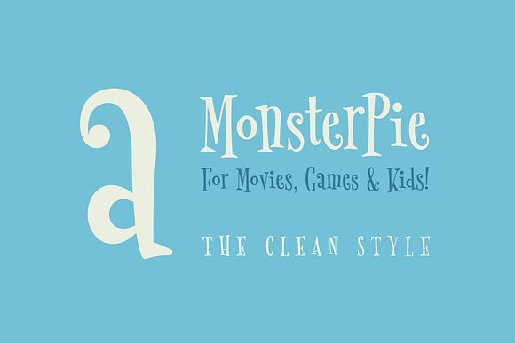 MonsterPie Clean in Display Fonts - product preview 3