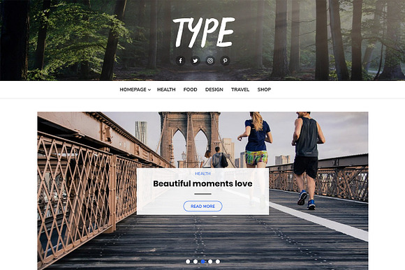 Type Plus - WordPress Theme in WordPress Blog Themes - product preview 2