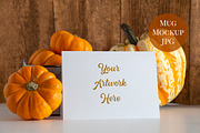 Card Mockup - Pumpkins