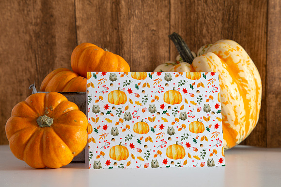 Card Mockup - Pumpkins in Print Mockups - product preview 1