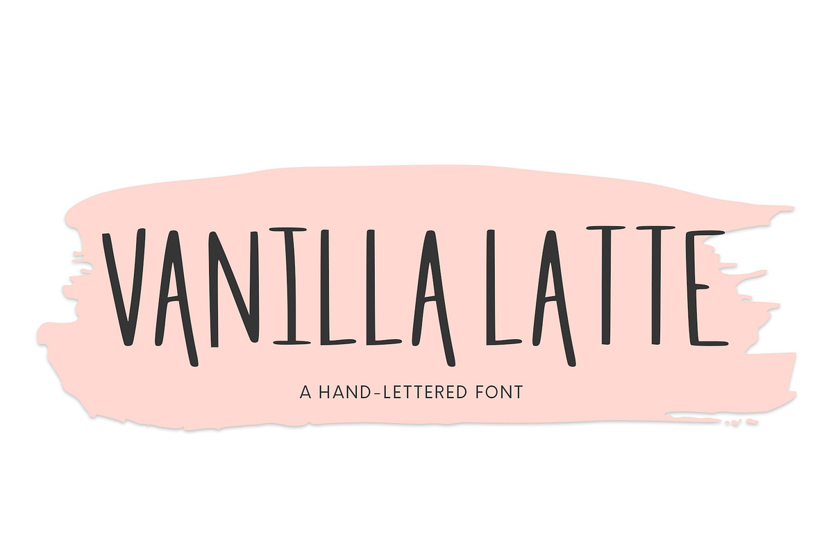 Vanilla Latte, A Hand-Lettered Font in Sans-Serif Fonts - product preview 8