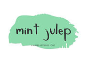 Mint Julep, A Hand-Lettered Font