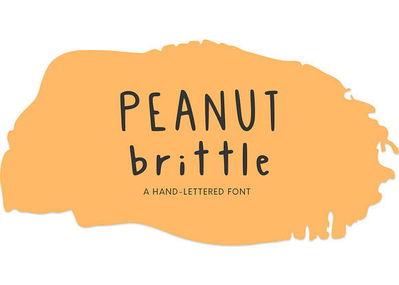 Peanut Brittle, A Hand-Lettered Font in Sans-Serif Fonts - product preview 3