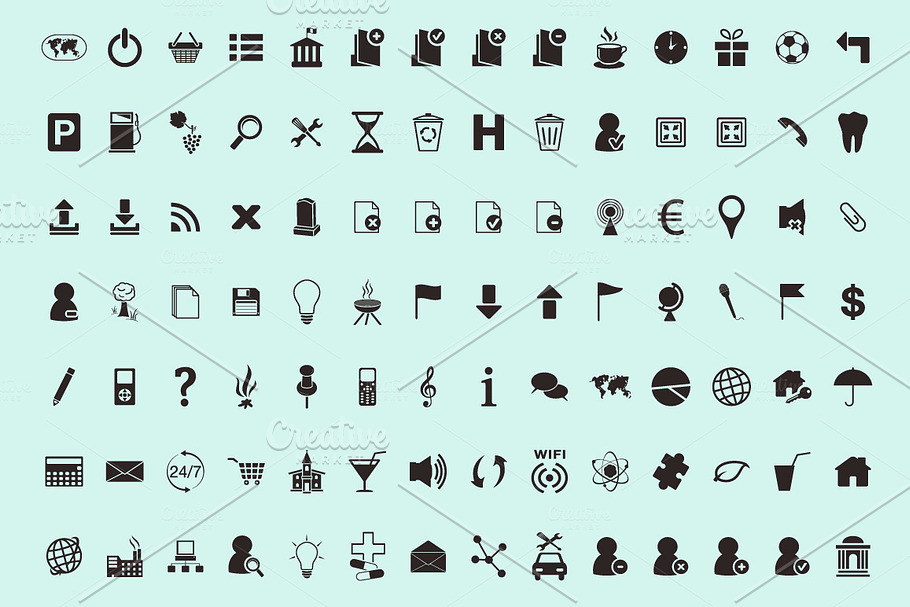 194 icons in Graphics - product preview 8