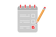 To do list glyph color icon
