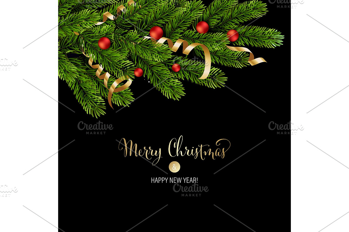 Christmas green Pine Branches and in Patterns - product preview 8