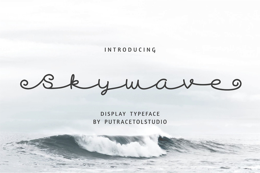 Skywave Typeface in Display Fonts - product preview 8