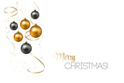 Christmas background with gold