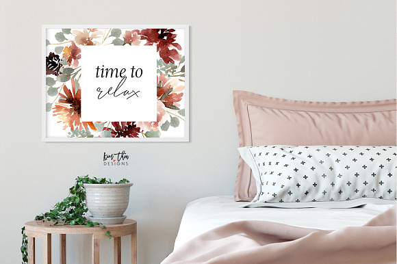 Moody Boho Floral Set in Illustrations - product preview 8