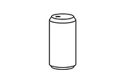 Beer can outline icon