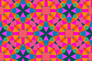 Geometric pattern in bright color