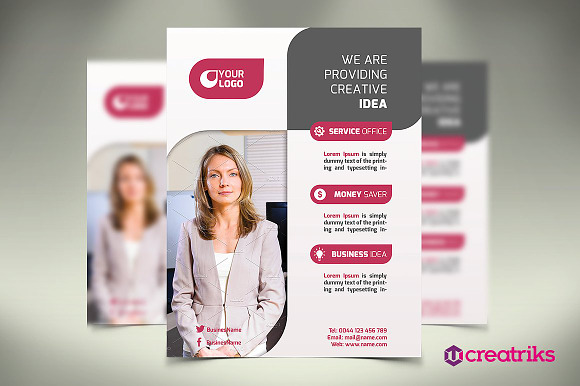 6 MultiPurpose Flyers in Flyer Templates - product preview 1