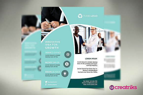 6 MultiPurpose Flyers in Flyer Templates - product preview 3