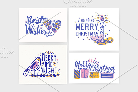 Christmas handwritten lettering in Illustrations - product preview 6