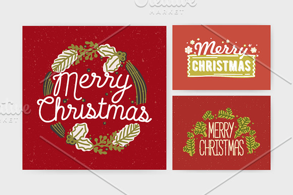Christmas handwritten lettering in Illustrations - product preview 8