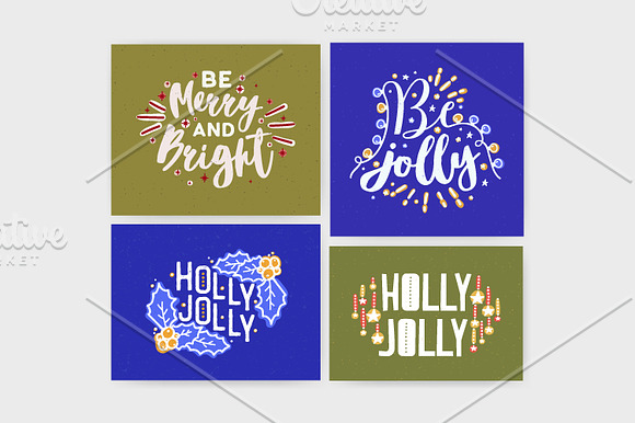 Christmas handwritten lettering in Illustrations - product preview 10