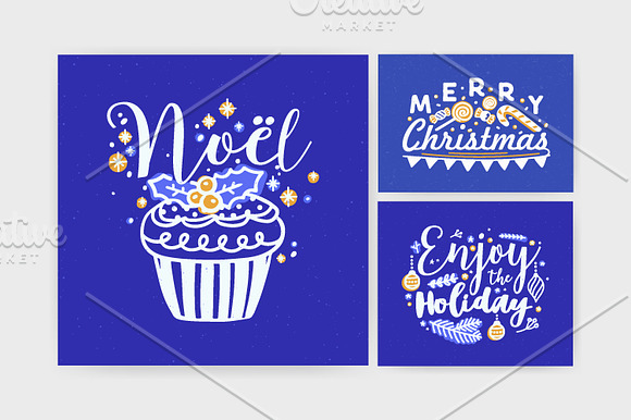 Christmas handwritten lettering in Illustrations - product preview 11