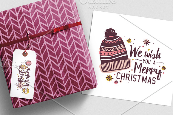 Christmas handwritten lettering in Illustrations - product preview 12