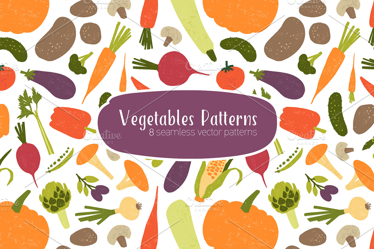 Delicious vegetables in Patterns - product preview 8