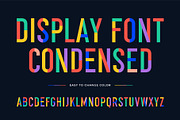 Colorful alphabet and font