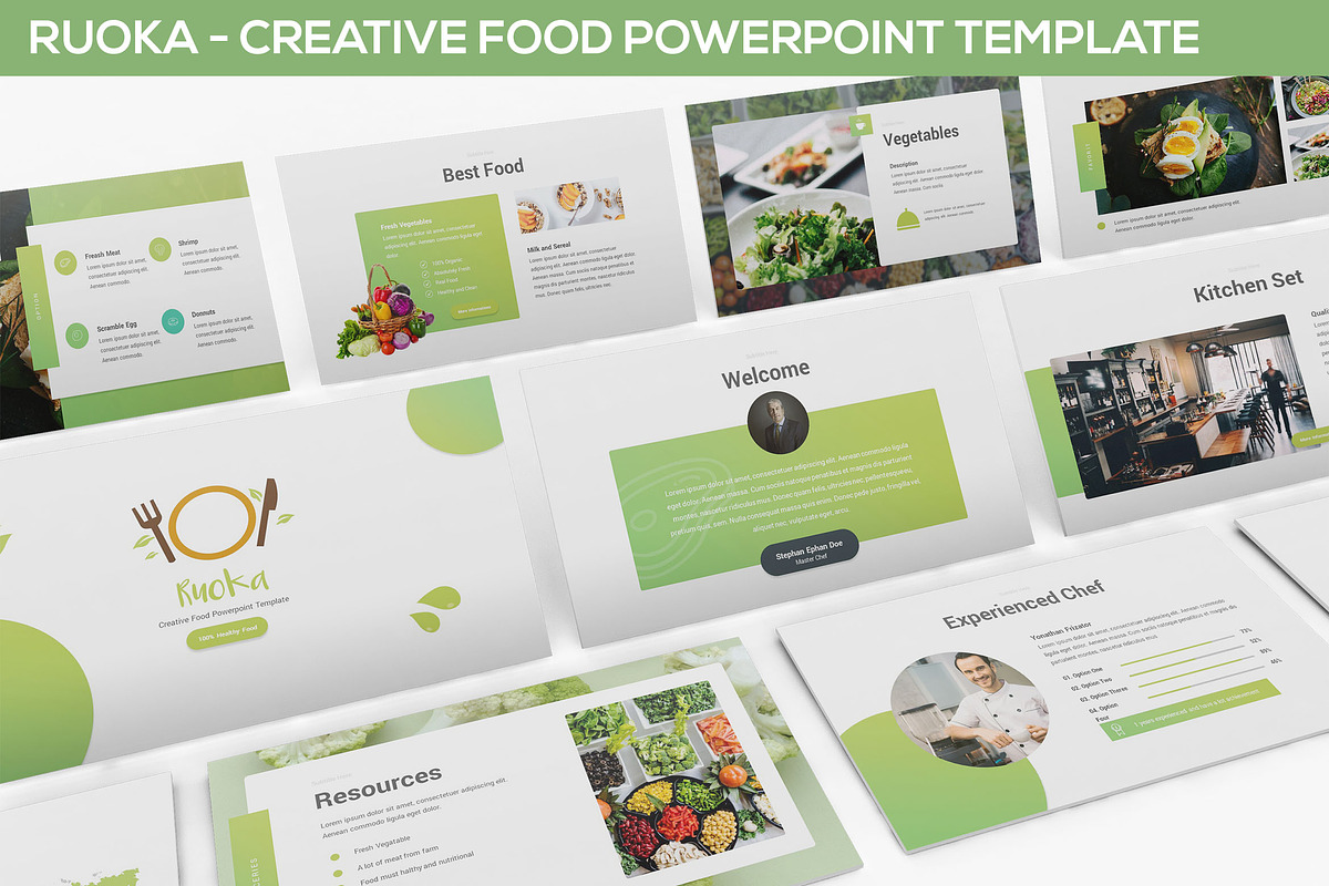 Ruoka - Food Powerpoint Template in PowerPoint Templates - product preview 8