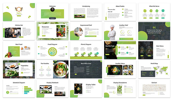 Ruoka - Food Powerpoint Template in PowerPoint Templates - product preview 1