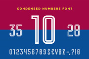 Numeric alphabet and font