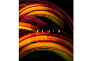 Fluid smooth wave abstract