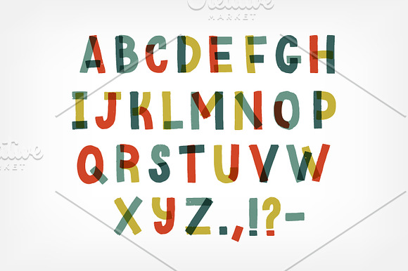 Creative english alphabet in Objects - product preview 3