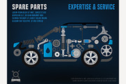 Spare Parts Car Poster