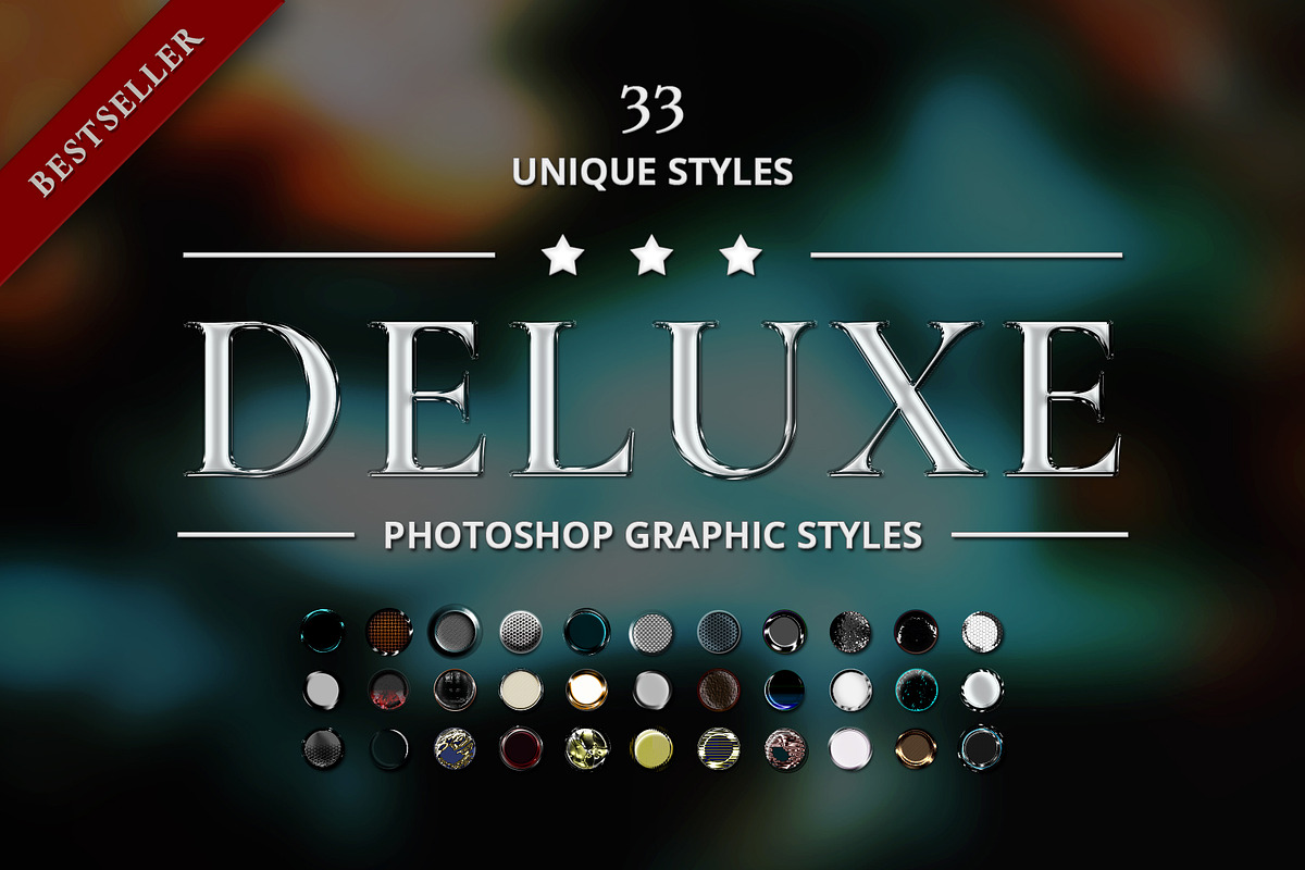Dark Deluxe Photoshop Graphic Styles in Add-Ons - product preview 8