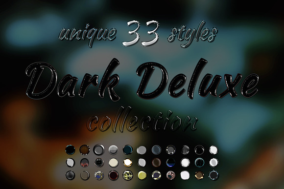 Dark Deluxe Photoshop Graphic Styles in Add-Ons - product preview 1