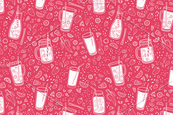Smoothies in glasses, bottles, jars in Illustrations - product preview 14