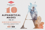 10 Alphabetical Masks Vol 01