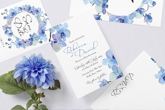 Wedding Invitation Suite - Rebecca in Wedding Templates - product preview 4