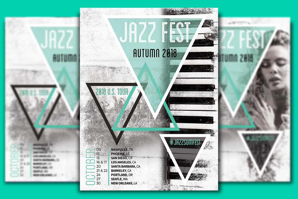 Jazz Fest Flyer Template in Flyer Templates - product preview 8