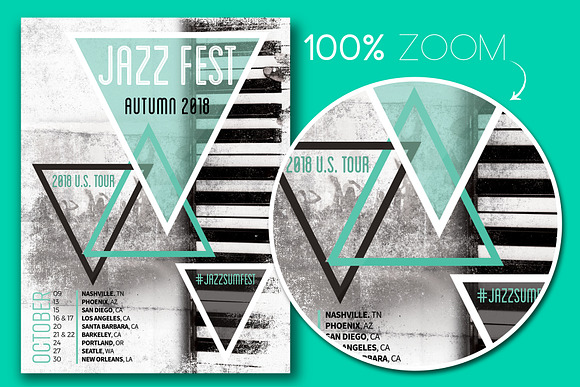 Jazz Fest Flyer Template in Flyer Templates - product preview 1